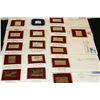Image 2 : 1983-1996 First Day Issue 22K Gold Replica Stamp W/Postal Stamp; Various Events; Lot of 17