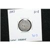 Image 1 : 1847 Seated Liberty One Dime; Low Grade