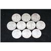 Image 1 : Walking Liberty Half Dollar; Various Dates & Conditions; Lot of 10