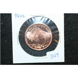 Golden State Mint Copper Round; .999 Fine Copper 1/4 Oz.