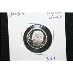 2005-S Roosevelt Dime; Silver Proof