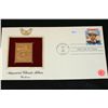 Image 1 : 1990 First Day Issue 22K Gold Replica Stamp W/Postal Stamp; America's Classic Films Westerns