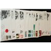 Image 1 : 1986-1991 First Day Issue Postal Stamp W/Envelope; Lot of 50
