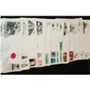 Image 2 : 1986-1991 First Day Issue Postal Stamp W/Envelope; Lot of 50