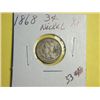Image 1 : 1868 3CENT NICKEL