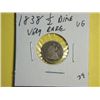 Image 1 : 1838 1/2 DIME