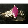 Image 1 : RUBY RD DIAMOND ACCENT RING SIZE 8