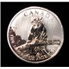 Image 1 : 2012 CANADIAN $5.00 COUGAR, ONE OUNCE .9999 SILVER, NICE BU COIN