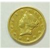 Image 1 : 1851 $1 Gold T1, XF, Original patina,
