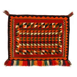 Navajo Sunday Saddle Blanket, early 20th century
