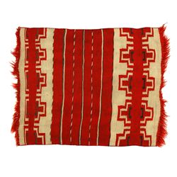 Early Germantown Child's Blanket, 2'10" x 2'5"