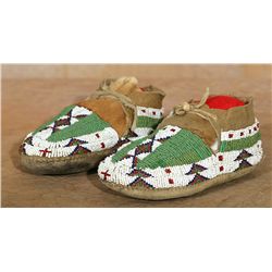 Sioux Child's Moccasins, circa 1910
