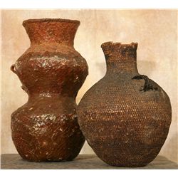 Two Apache Tus Water Vessels, late 19th century