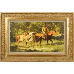 Paul Mann, oil on board