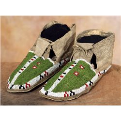 Sioux Beaded Moccasins, circa 1890