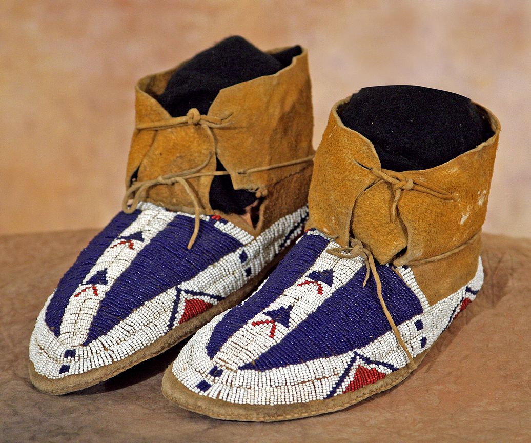 Sioux Beaded Moccasins, 19th century