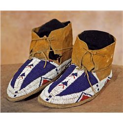 Sioux Beaded Moccasins, 19th century