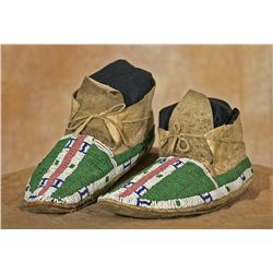 Cheyenne Man's Moccasins, circa 1880s