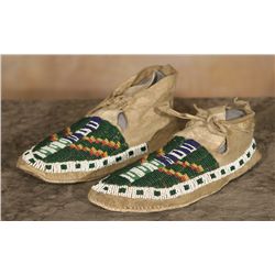 Sioux Beaded Moccasins, 19th century