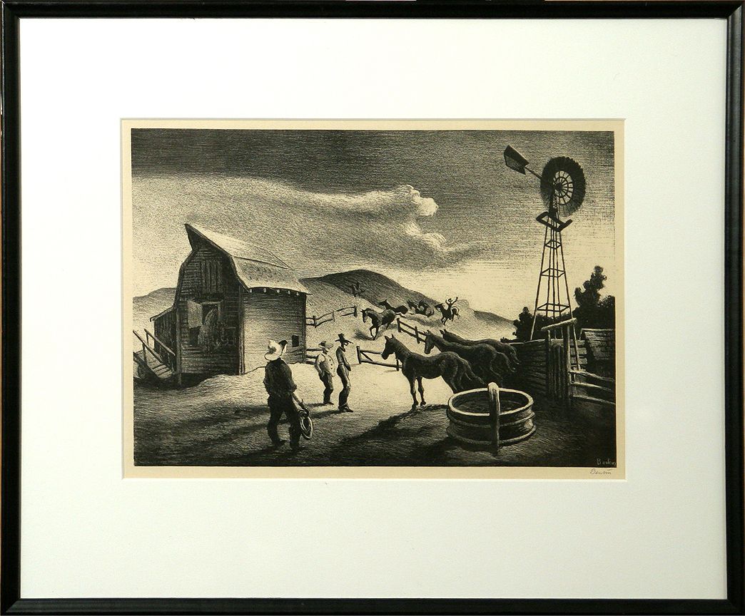 Thomas Hart Benton, lithograph