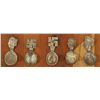 Five Navajo Silver Tea Caddy Spoons, 1920s-40s