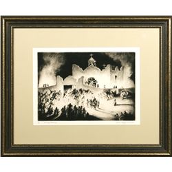 Gene Kloss, drypoint etching