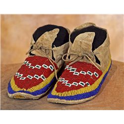 Sioux Beaded Moccasins, 19th century