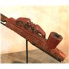 Image 2 : Figural Catlinite Pipe Bowl & Stem, 19th century