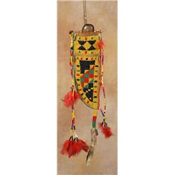 Sioux Beaded & Quilled Knife Sheath, 19th century