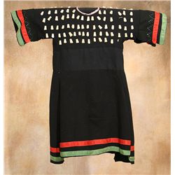 Cheyenne Girl's Dress with carved bone "teeth"