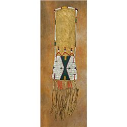 Sioux Beaded and Quilled Pipebag, 19th century