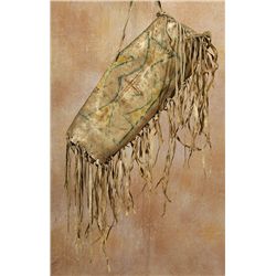 Blackfeet Painted Bonnet Case, 19th century