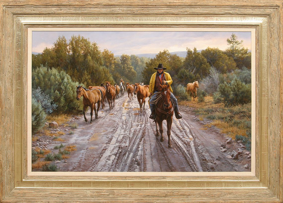 Tim Cox, oil on board