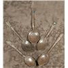 Five Navajo Silver Souvenir Spoons, Early 1900s