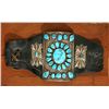 Image 1 : Navajo Silver & Turquoise Ketoh,  circa 1940s