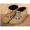 Santee Sioux Floral Beaded Moccasins, 19th century