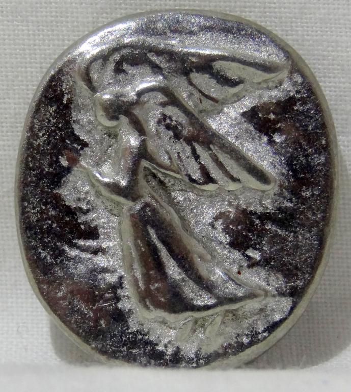 Antique Silver Coin W Angel Marked V K