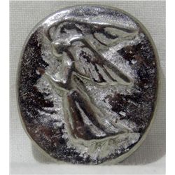 Antique Silver Coin w/ Angel Marked V+K