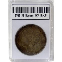1921 Morgan Dollar TAS PL-66 W/Appraisal