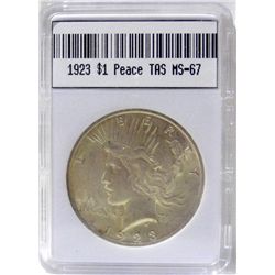 1923 Peace Silver Dollar TAS MS-67