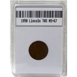 1950 Lincoln Penny TAS MS-67