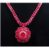 Image 1 : 14K GOLD LADIES RUBY AND DIAMOND NECKLACE