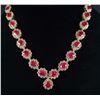 Image 1 : 14K GOLD LADIES RUBY AND DIAMOND NECKLACE