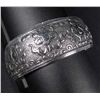 Image 1 : 3349 - TIBET SILVER CUFF BRACELET W/TWIN FISH &  MORE
