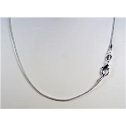 6264 - 16" SILVER SNAKE CHAIN - MARKED .925 - 1.2MM