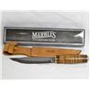 Image 1 : 6081 - MARBLE'S DAMASCUS FIELD KNIFE WITH STACKED LEATHER HANDLE
