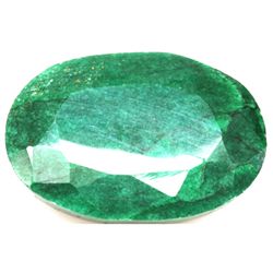 African Emerald Loose Gems 35.37ctw Oval Cut