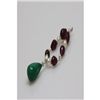 Image 1 : Natural 67.00ct Ruby,Pearl And Emerald Bracelet .925 St