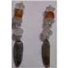 Image 1 : Natural 27.15ct Semi Precious Earring .925 Sterling