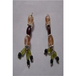 Natural 20.35ct Semi Precious Earring .925 Sterling